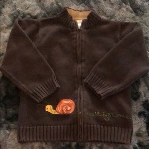 Size 4T zip front sweater